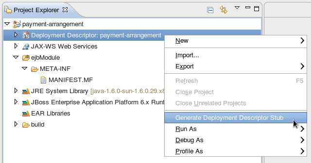 Adding a Deployment Descriptor