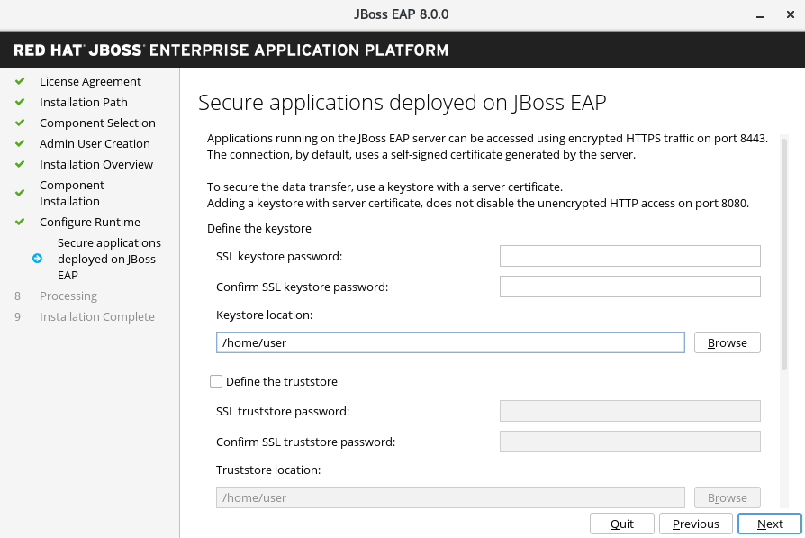 Secure applications deployed on JBoss EAP