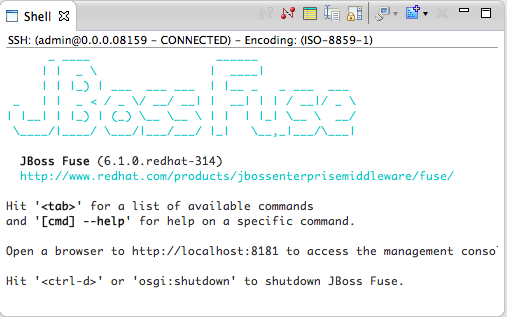 JBoss Fuse console
