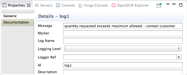 Log1 configuration