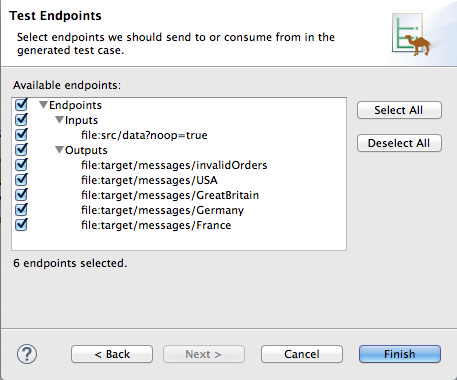 new JUnit test case wizard page two