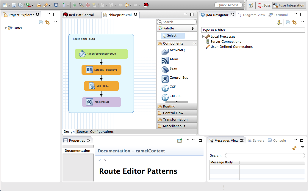 Fuse Integration debugging stage