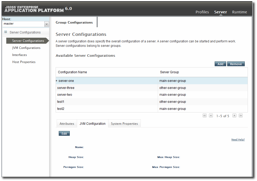 EAP 6 Console