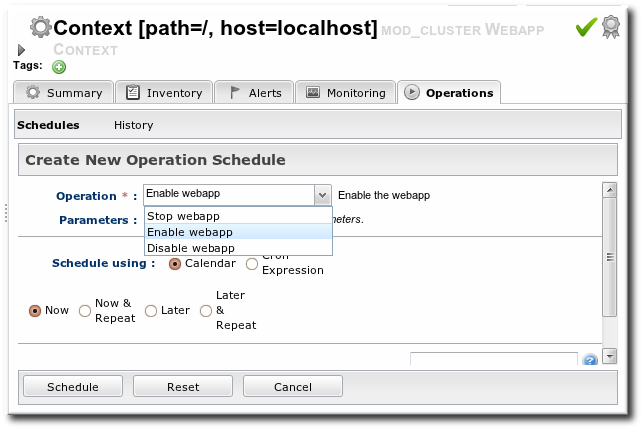 Running Web Application Context Operations