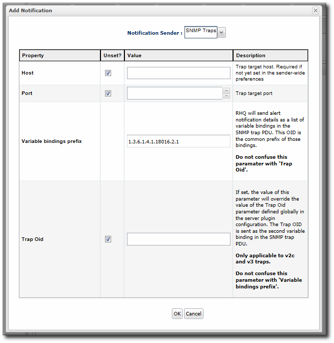 JBoss ON SNMP Trap Information