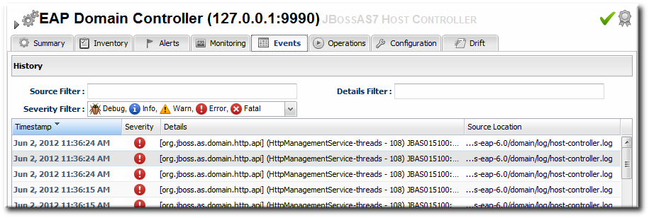 JBoss EAP 6 Event Logging