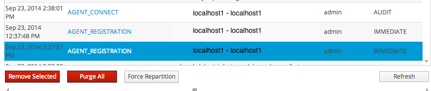 Removing Partition Events