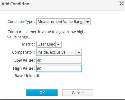 Alert Condition Range