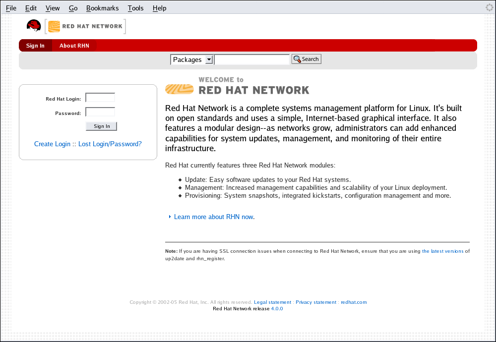 rhn red hat