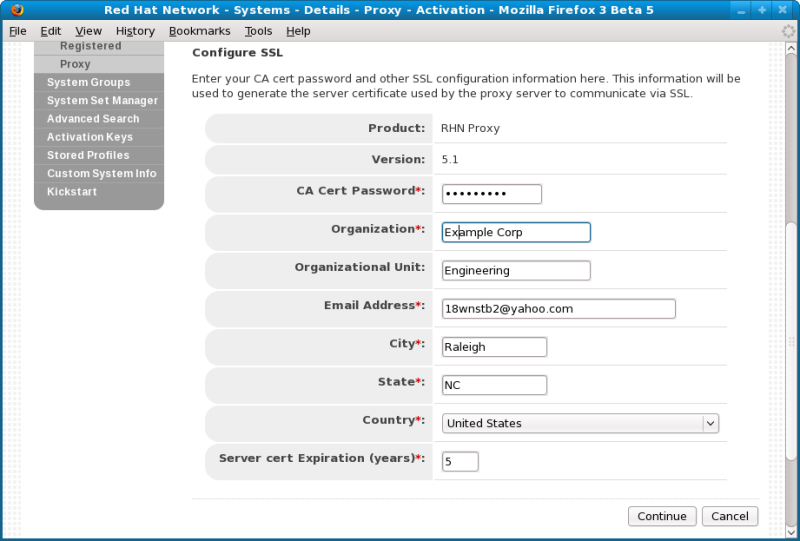 Configure SSL