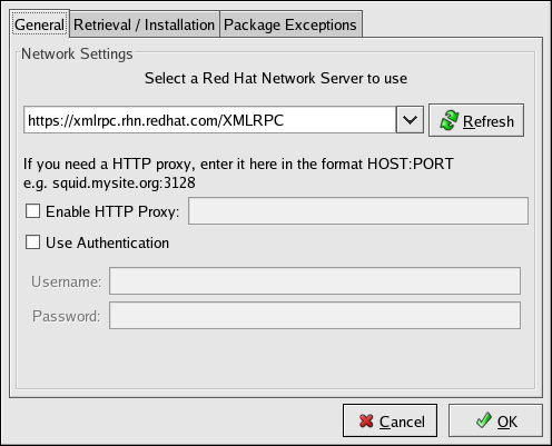 Konfiguriere Proxy Server