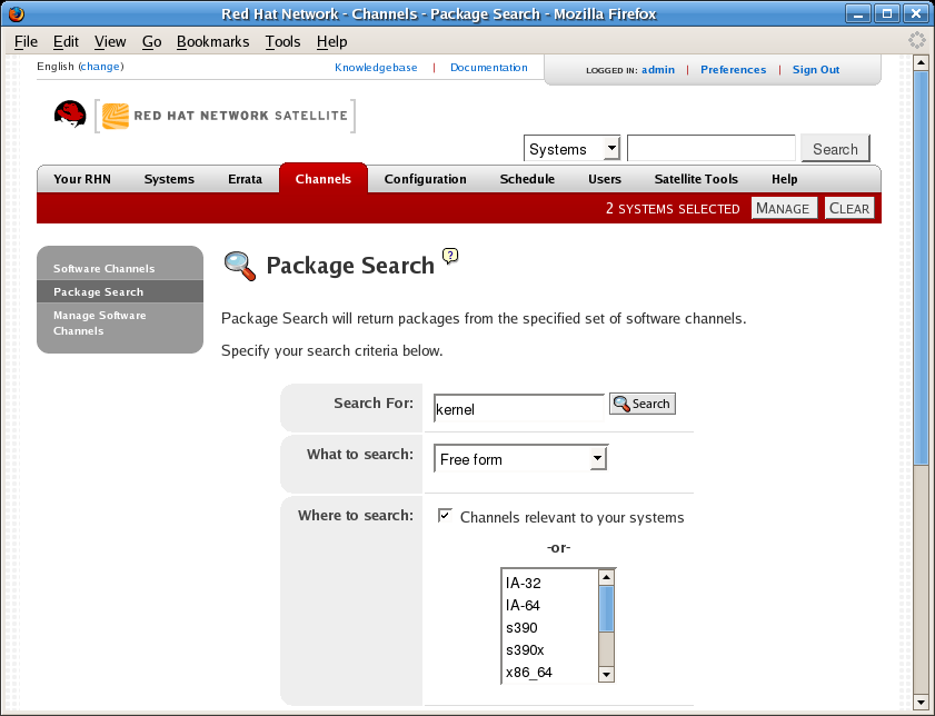 Package Search