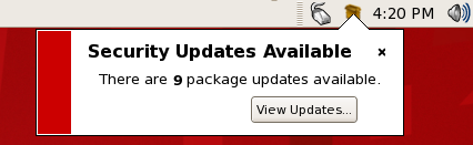 Package Updater Applet