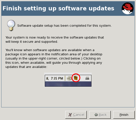 Finish Setting Up Software Updates