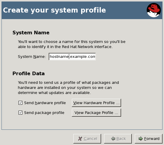 Create Your System Profile