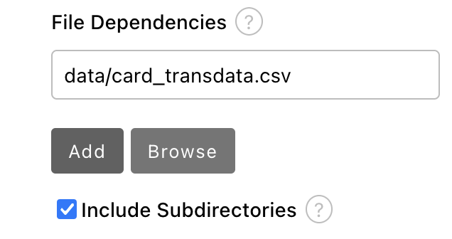 Set File Dependency Value