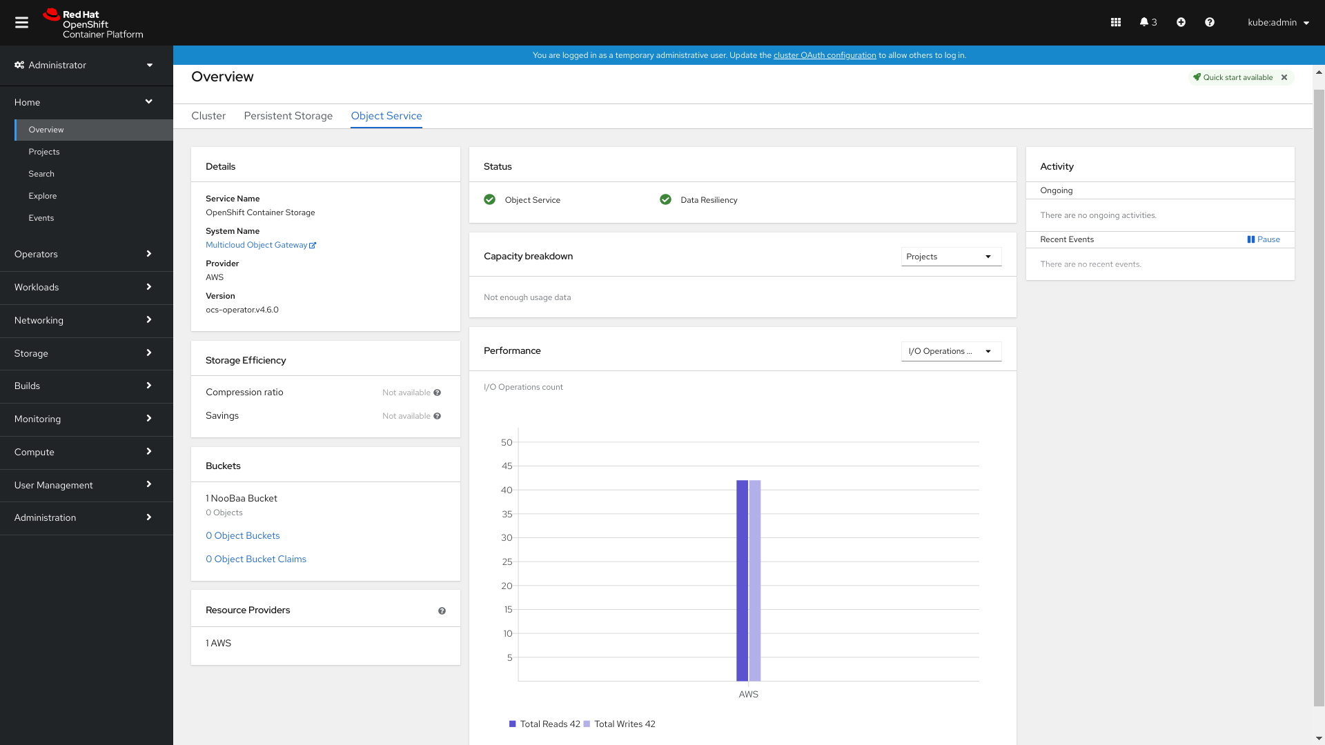 MCG object service noobaa link