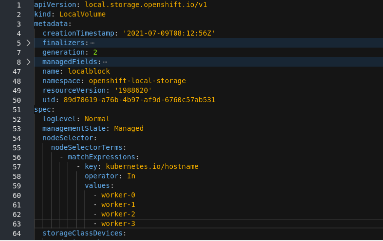 Screenshot of YAML showing the addition of new hostnames.