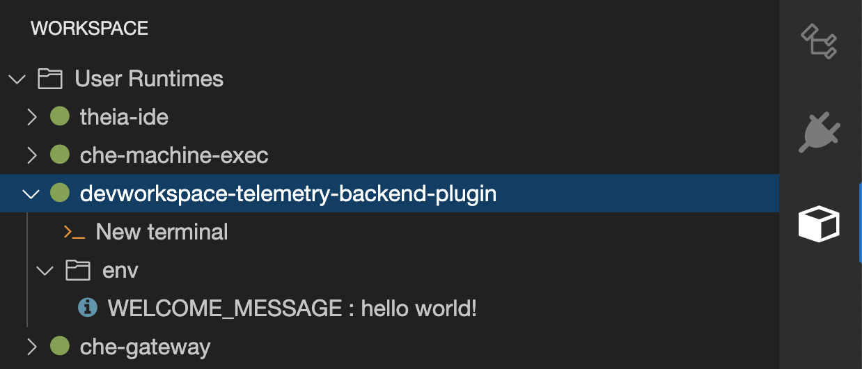 devworkspace telemetry plugin