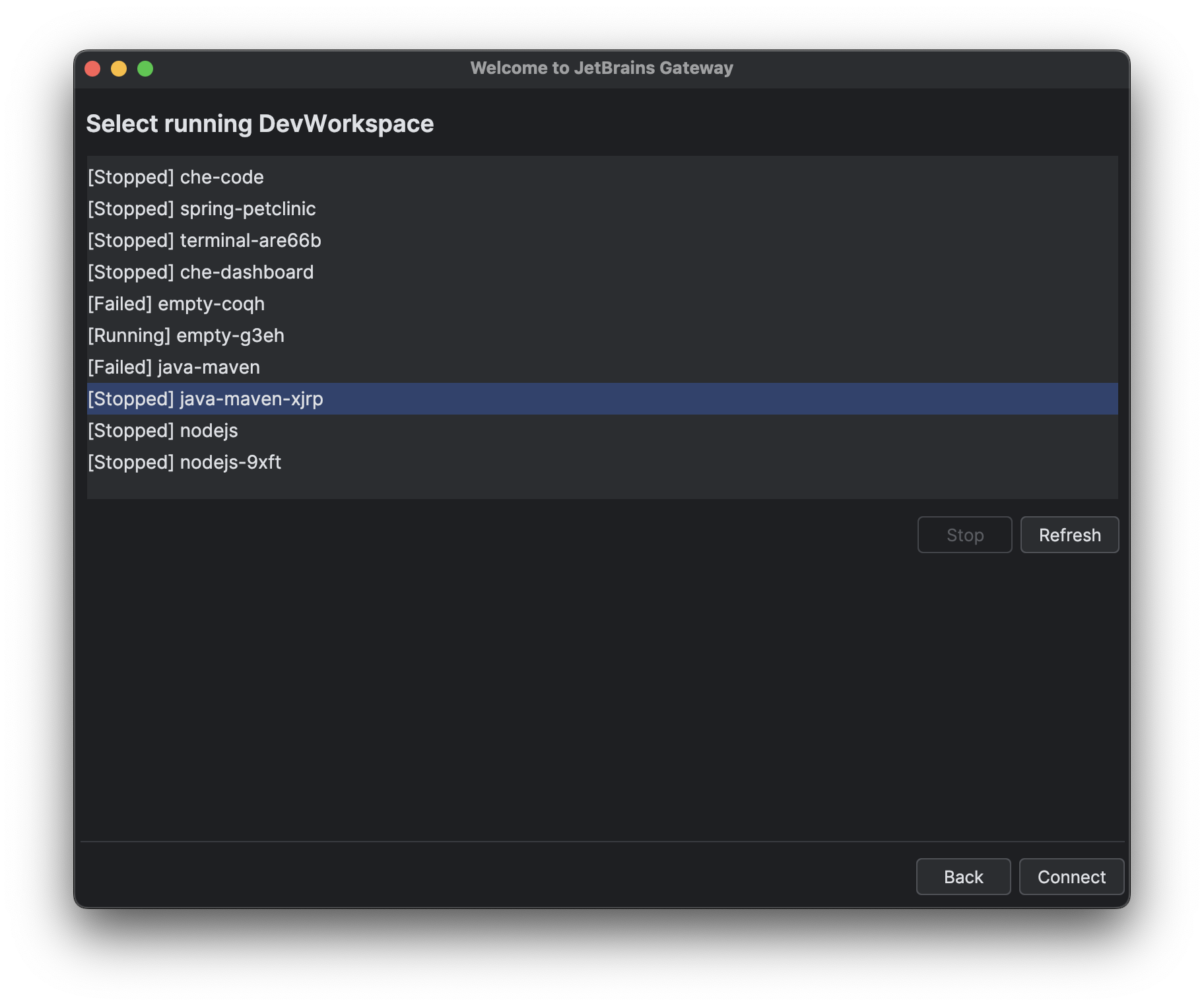 OpenShift API サーバーへの接続