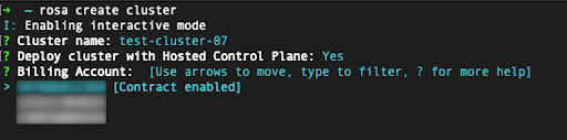 rosa create cli billing 17