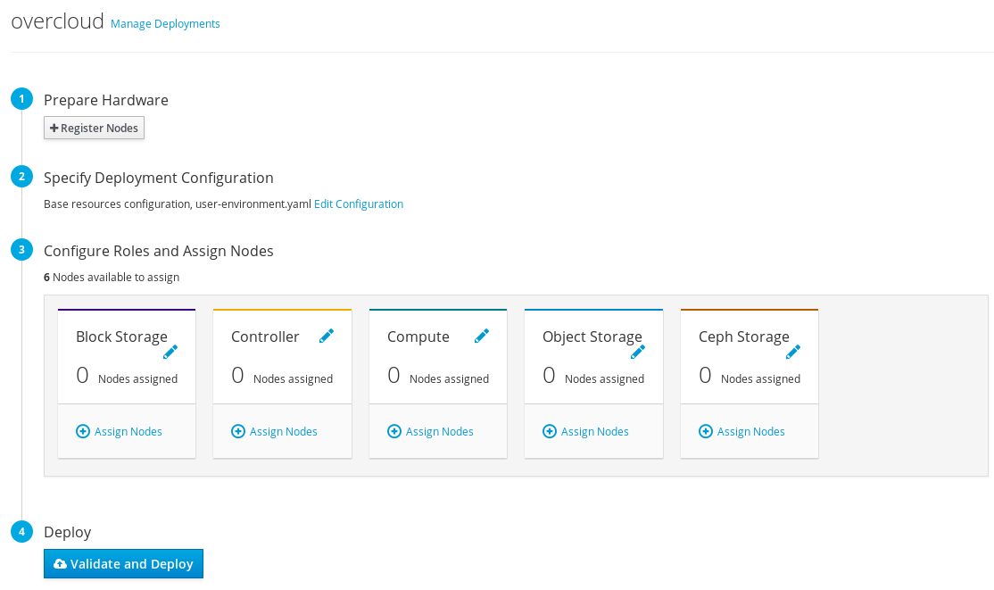 Director UI 的 Deployment Plan 区域