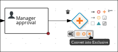 Creating a Data-based Exclusive (XOR) gateway