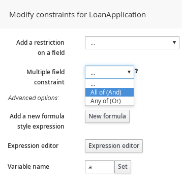 Modifying a condition