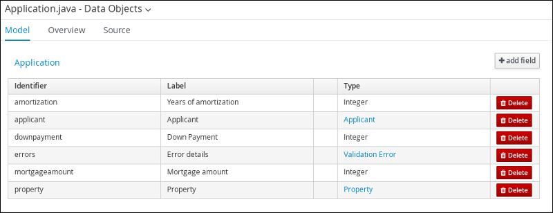 Application data 对象字段值的截屏