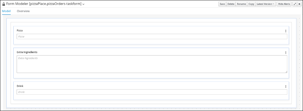 Sorting the form rows