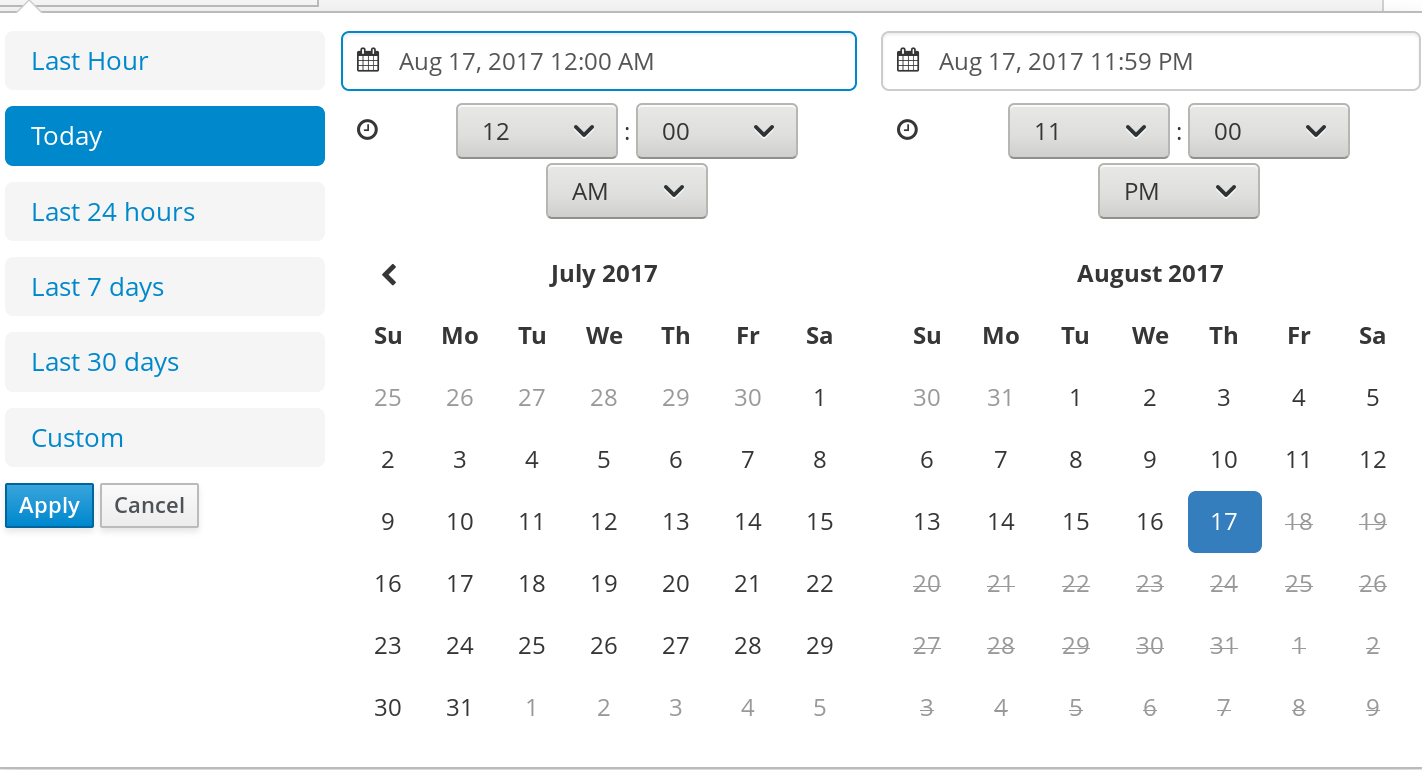 Search by Date Range