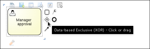 Creating a Data-based Exclusive (XOR) gateway