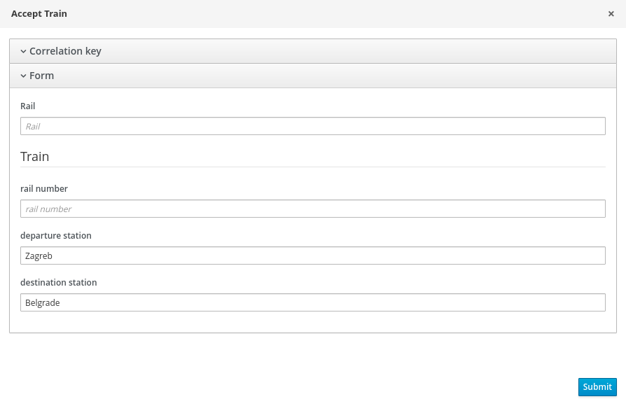 dmn execution process instance form