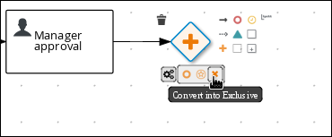 Creating a Data-based Exclusive (XOR) gateway