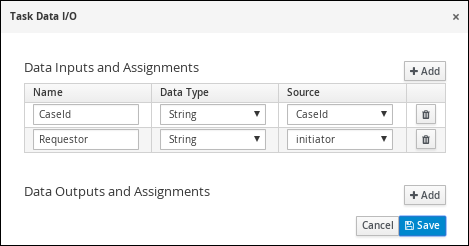 Place order I/O values