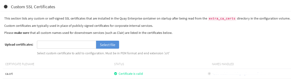 Add Custom SSL Certificate