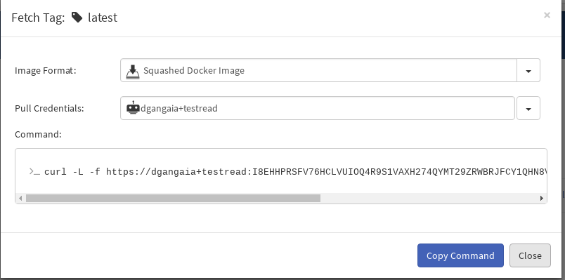 Identify image to squash and download