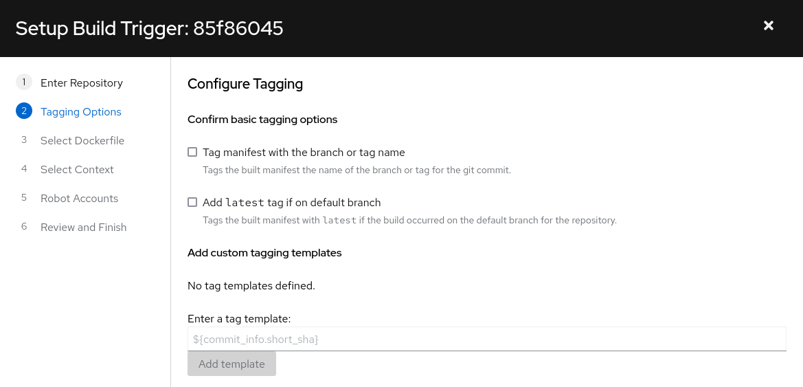 Configure Tagging