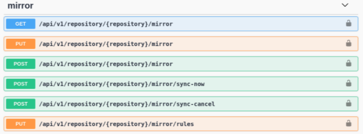 Mirroring API