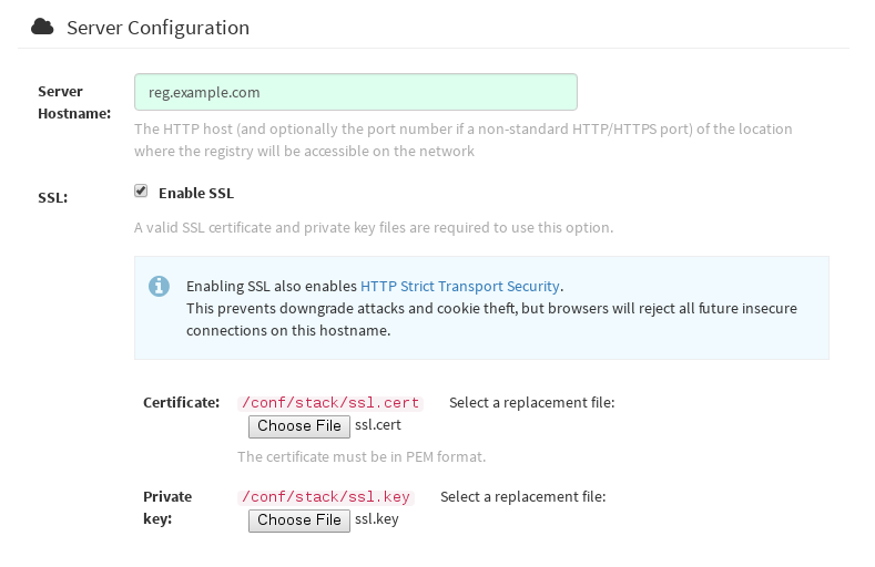 Enable SSL