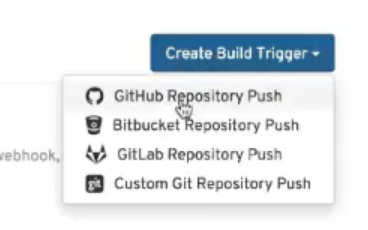 Choose the type of build trigger to use