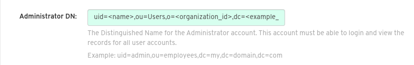 Administrator DN