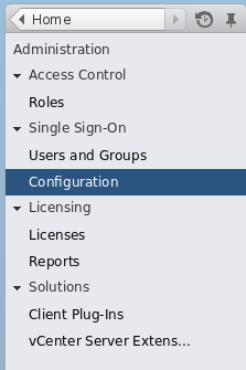 Navigate to Single Sign-On Configuration