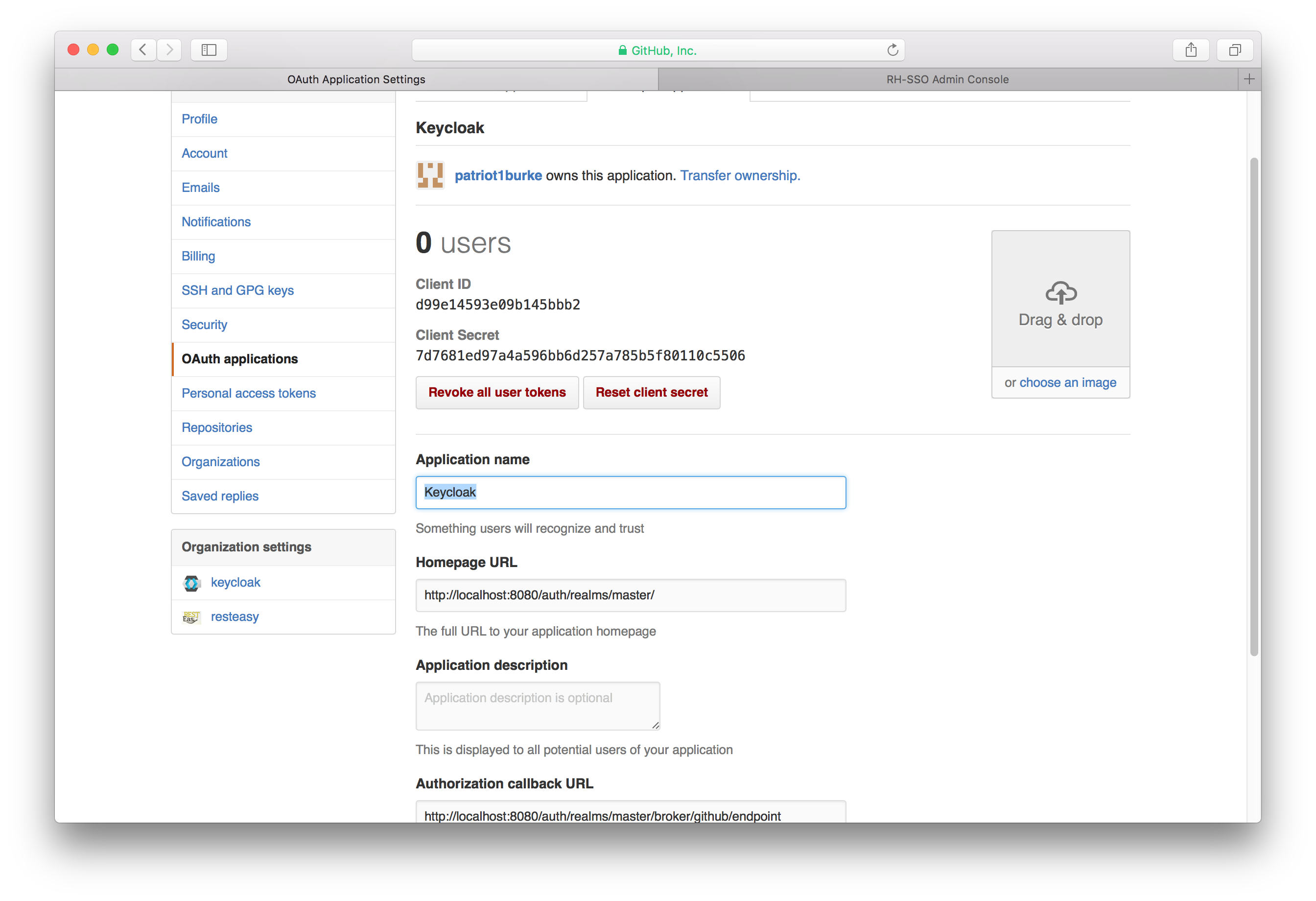 github app page