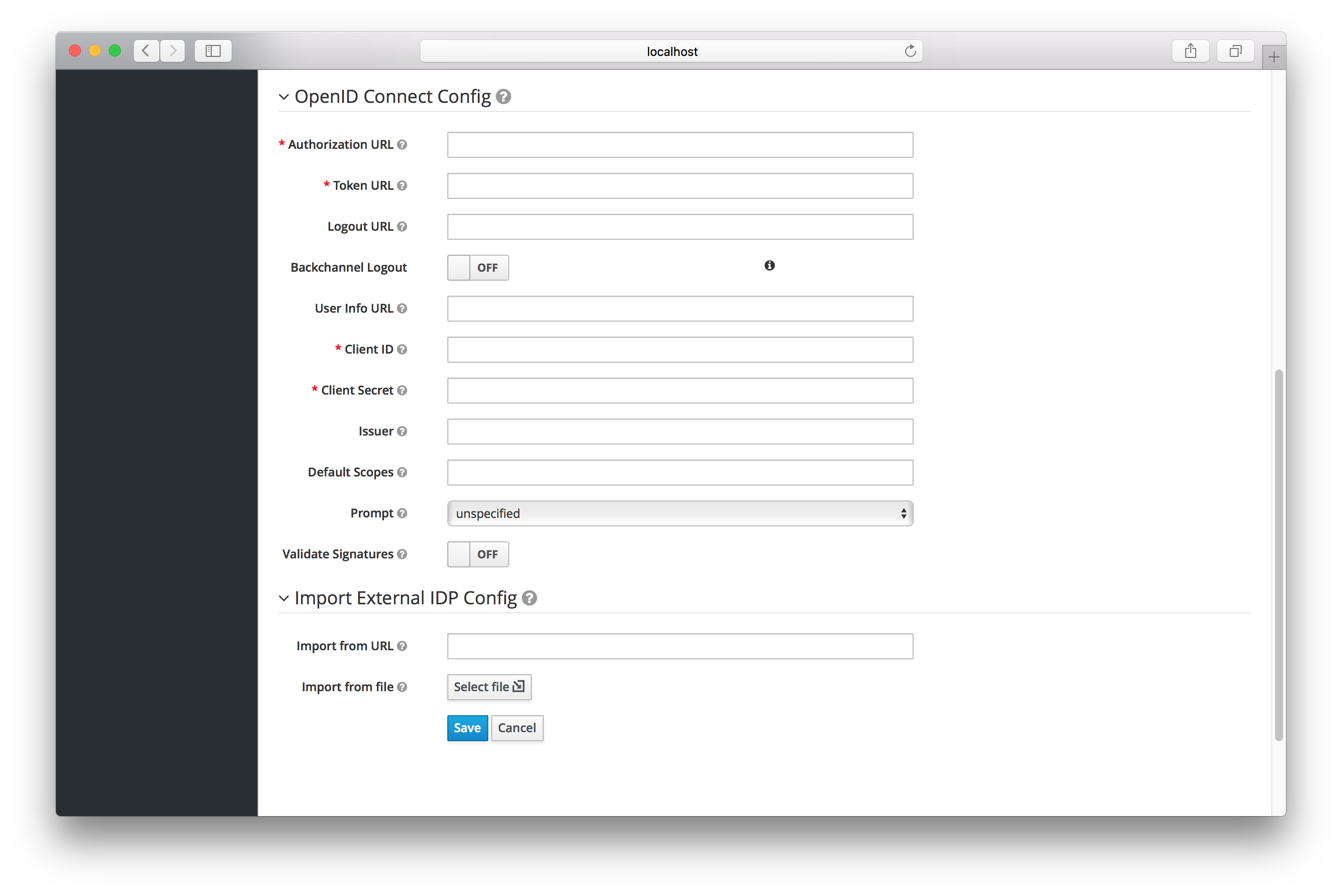 oidc add identity provider