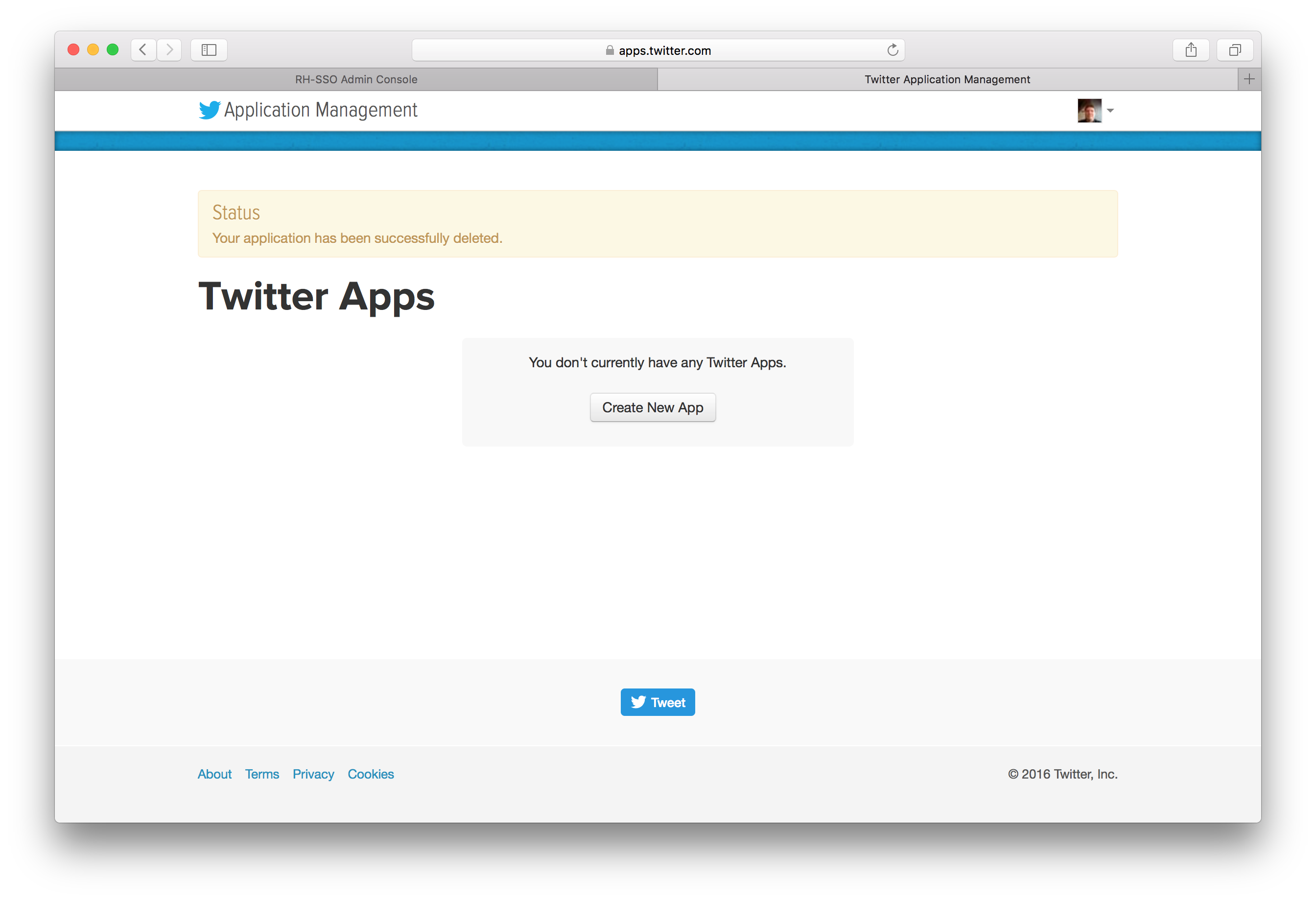 twitter app register