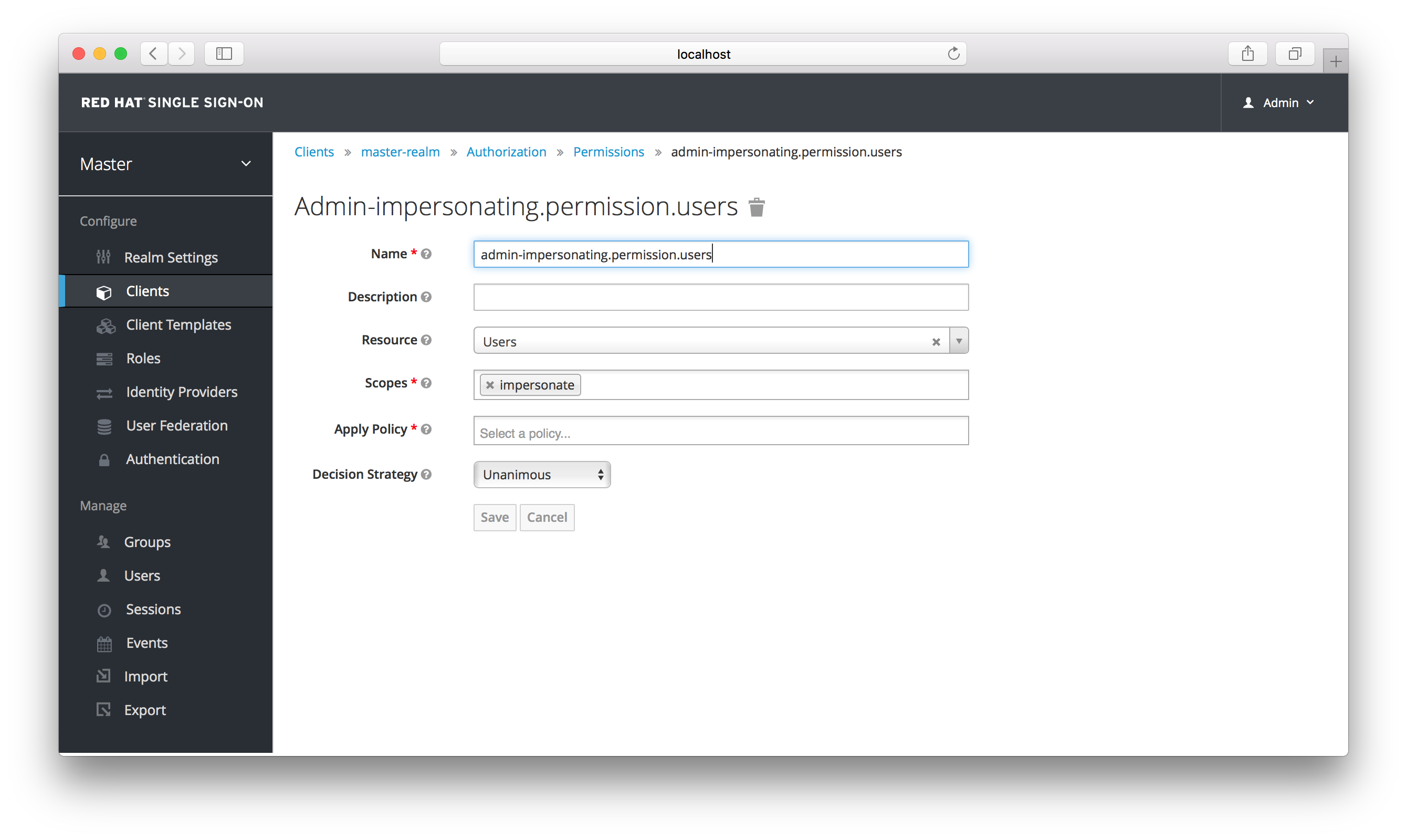 exchange users permission setup