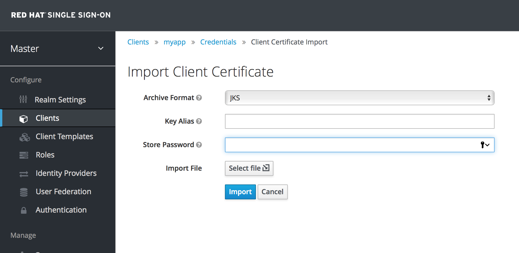 import client cert