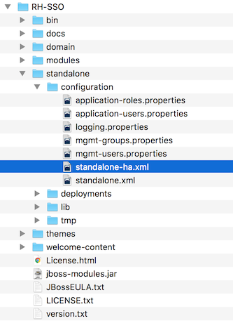 standalone ha config file