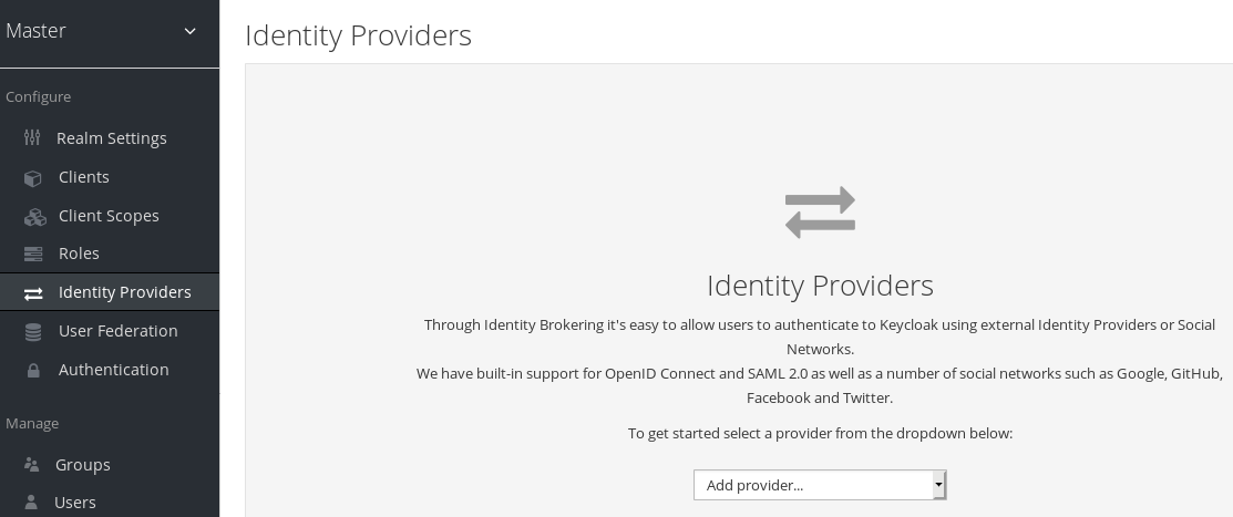 identity providers